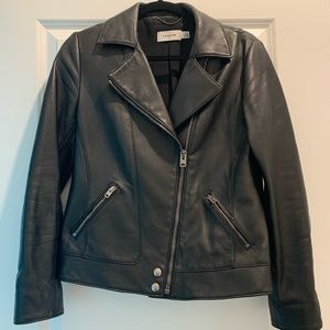Coach Moto Jacket, black, size 6